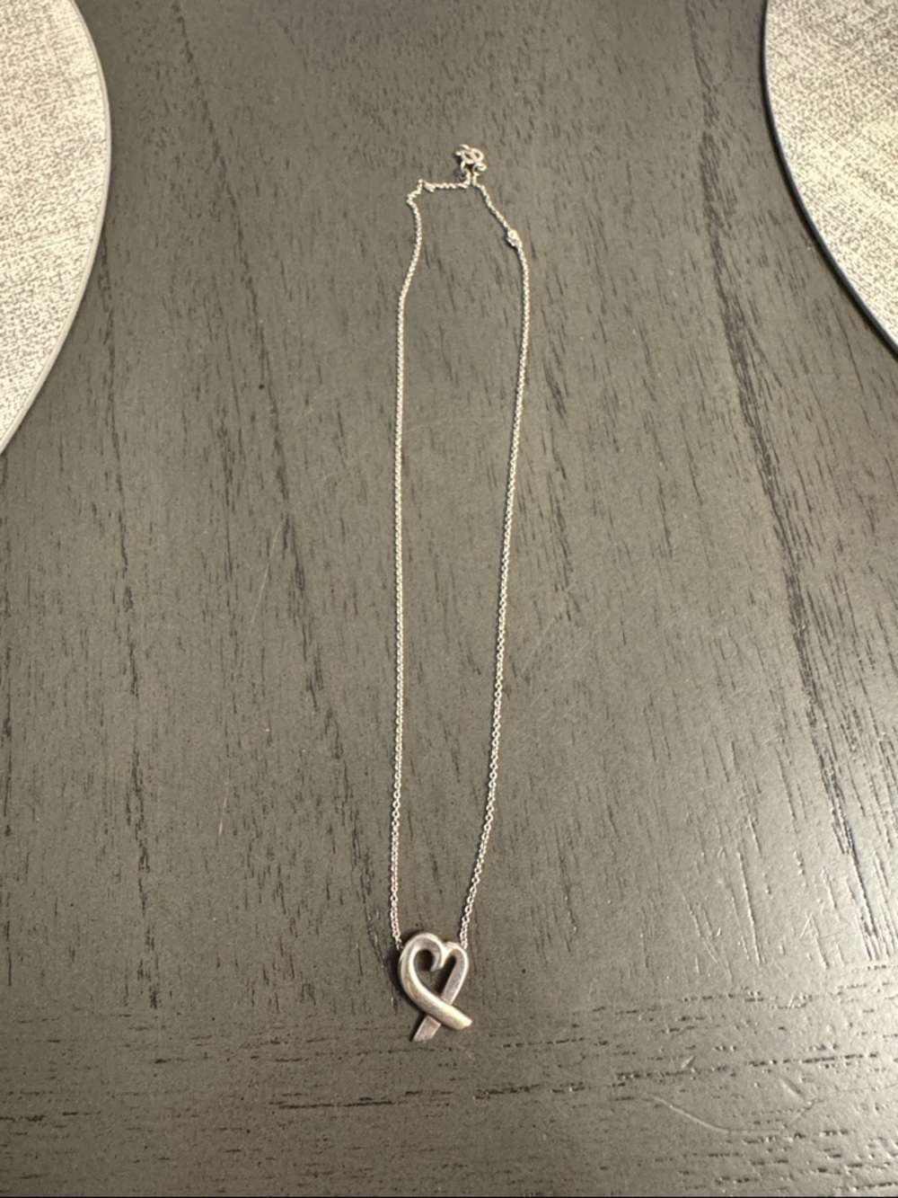 Tiffany & Co. Paloma Picasso Heart Ribbon Pendant Necklace - Women Jewelry